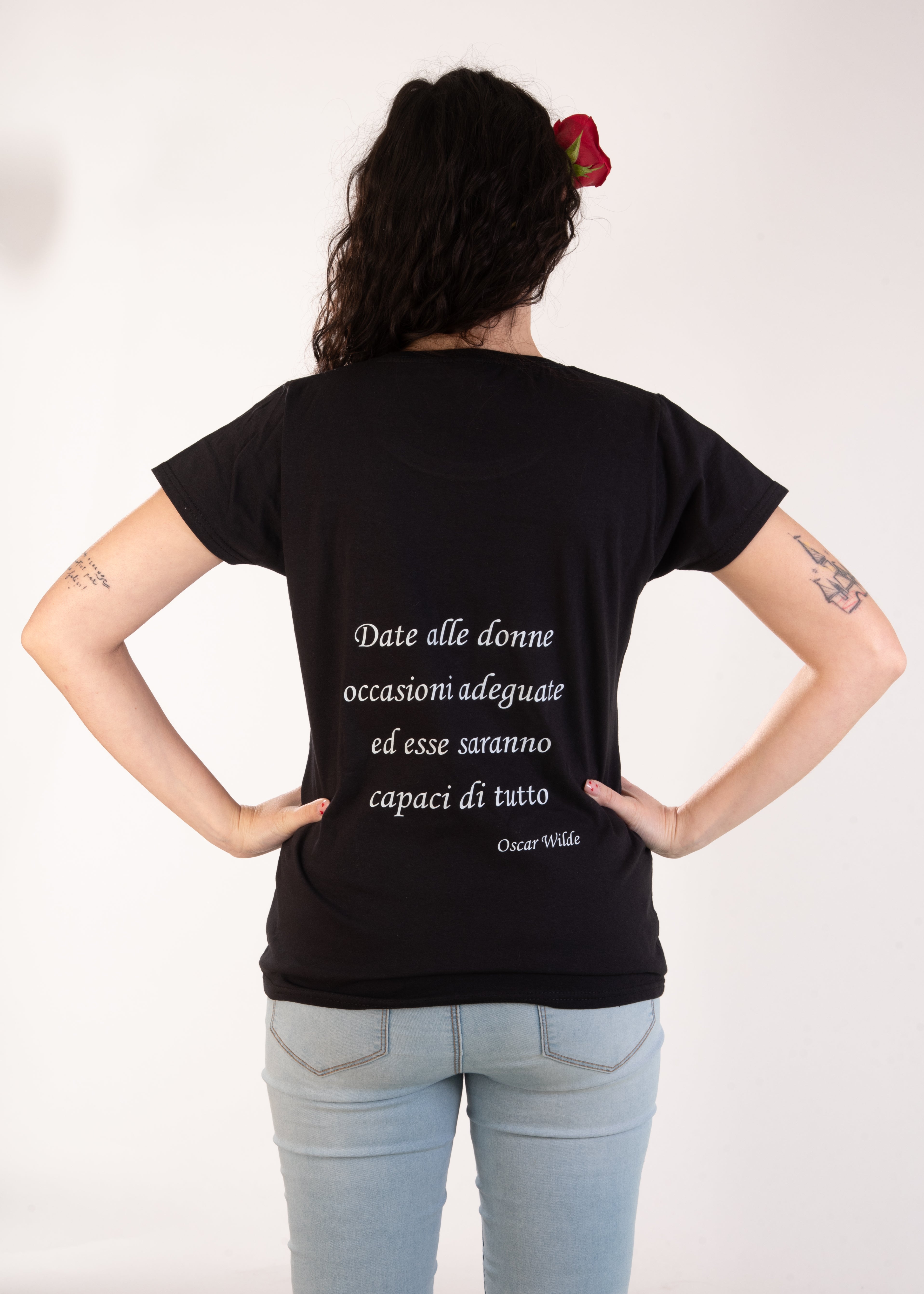 T-shirt Rosa rossa