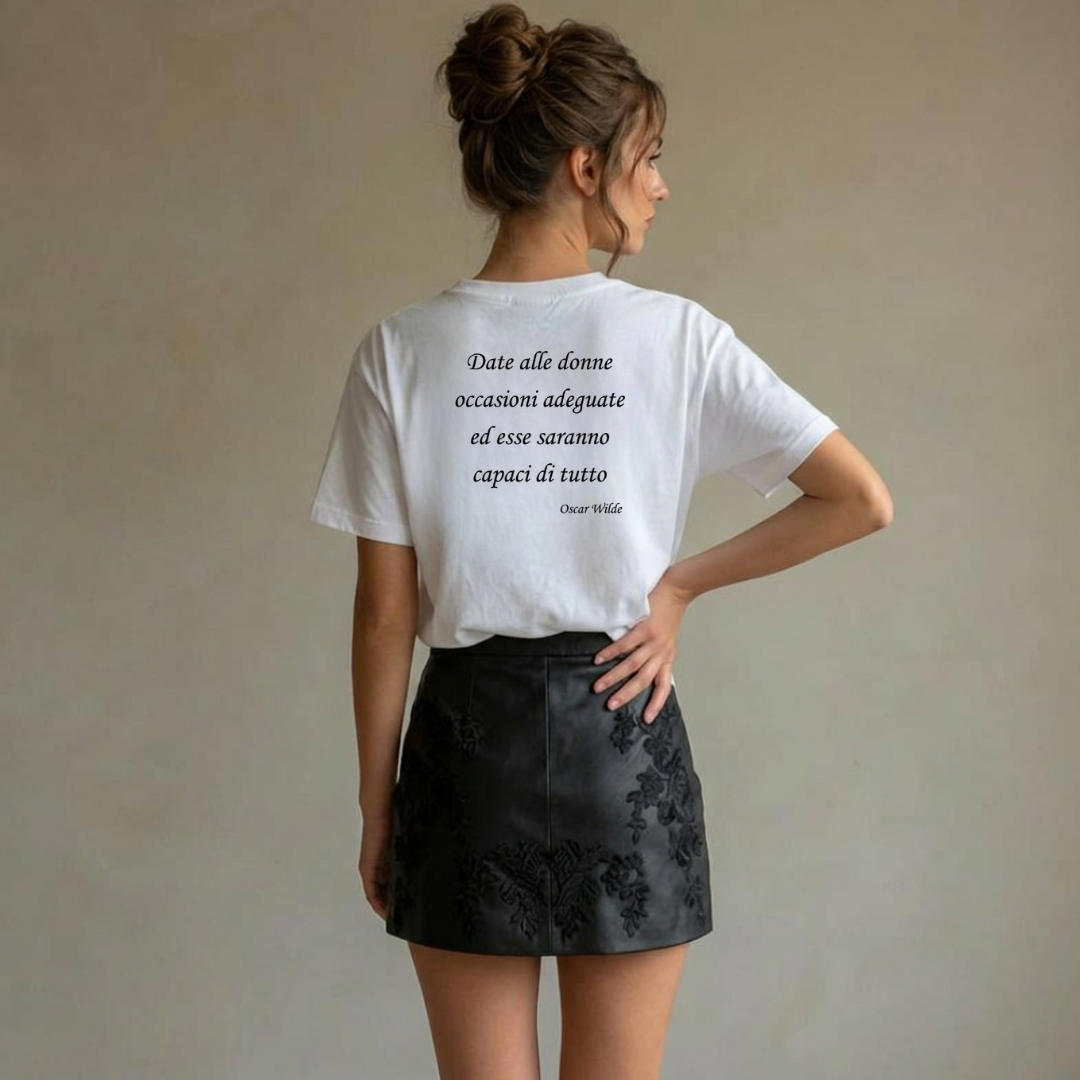T-shirt Rosa rossa