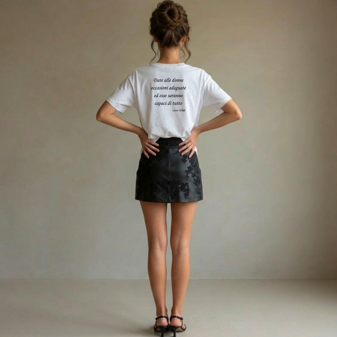 T-shirt Rosa rossa