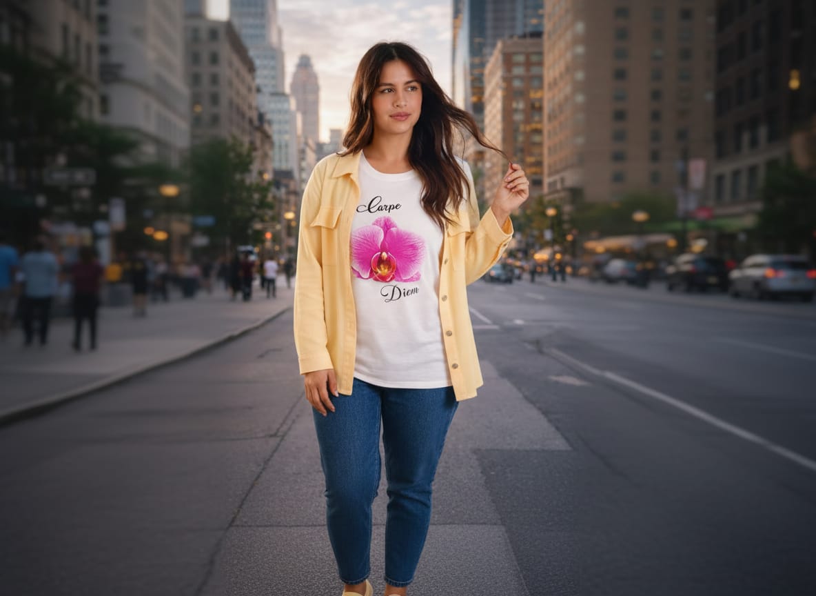 T-shirt Linea Orchidea